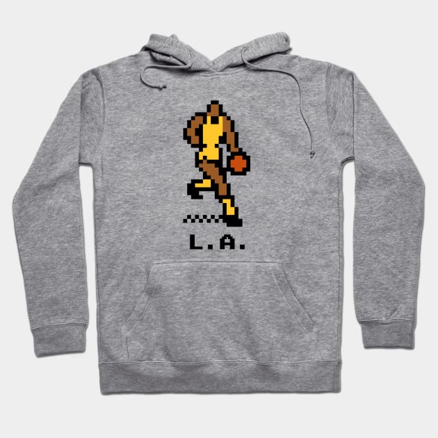 8-Bit Basketball - Los Angeles Hoodie by The Pixel League